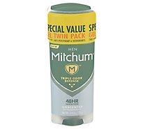 Mitchum Anti-Perspirant & Deodorant For Men Gel Unscented Twin Pack - 2-3.4 Oz