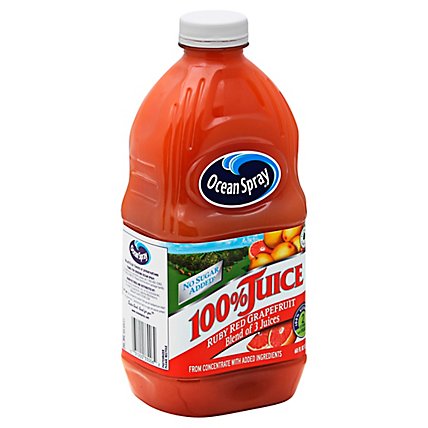 Ocean Spray 100% Juice Drink No Sugar Added Ruby Red Grapefruit - 60 Fl. Oz. - Image 1