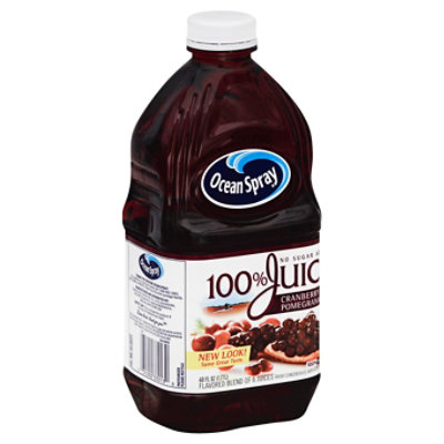 Ocean Spray 100% Juice Drink No Sugar Cranberry Pomegranate - 60 Fl. Oz.