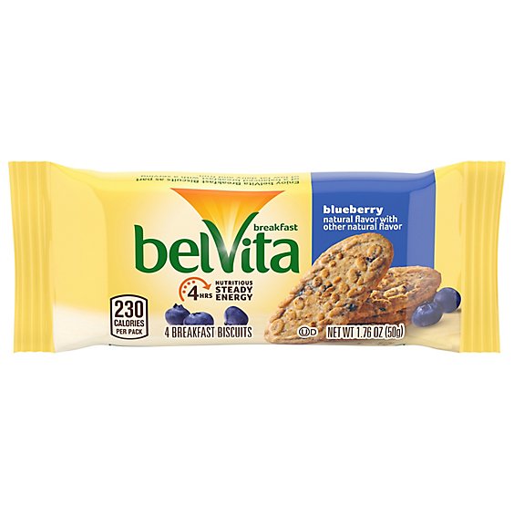 belVita Breakfast Biscuits Blueberry - 4-1.76 Oz