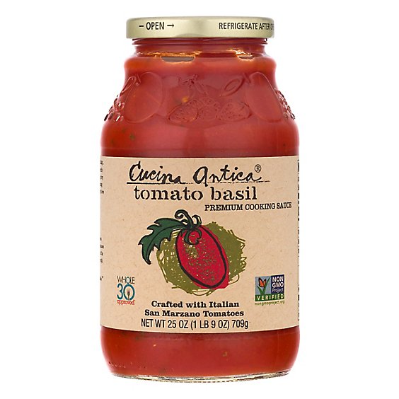 Cucina Antica Cooking Sauce Tomato Basil Jar - 25 Oz