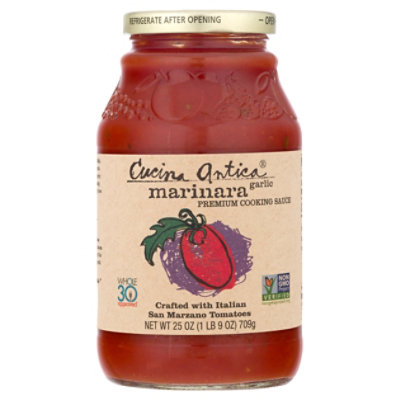 Cucina Antica Cooking Sauce Marinara Garlic Jar - 25 Oz - Image 3