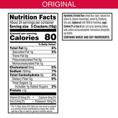 Town House Oven Baked Crackers Original Party Snacks - 13.8 Oz - Image 3