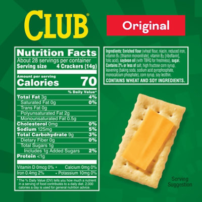 Club Crackers Original Lunch Snacks - 13.7 Oz - Image 3