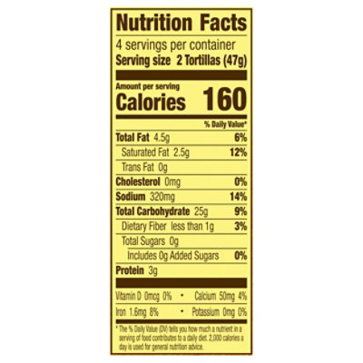 Old El Paso Tortillas Flour Taco Boats Soft Tortillas Tub 8 Count - 6.7 Oz - Image 3