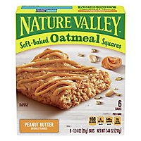 Nature Valley Oatmeal Squares Soft-Baked Peanut Butter - 6-1.24 Oz - Image 3