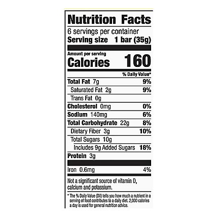 Nature Valley Oatmeal Squares Soft-Baked Peanut Butter - 6-1.24 Oz - Image 4
