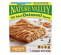 Nature Valley Oatmeal Squares Soft-Baked Peanut Butter - 6-1.24 Oz