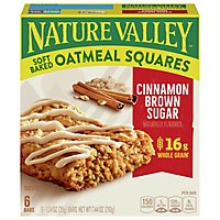 Nature Valley Oatmeal Squares Soft-Baked Cinnamon Brown Sugar - 6-1.24 Oz - Image 1
