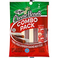 Frigo Cheese Heads String Cheese & Pepperoni Flavores Meat Sticks - 8 Count - Image 2