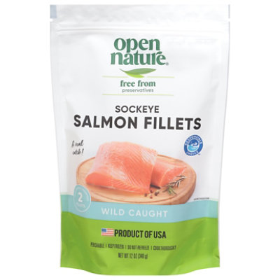 Open Nature Wild Caught Sockeye Salmon Fillet - 12 Oz - Image 3