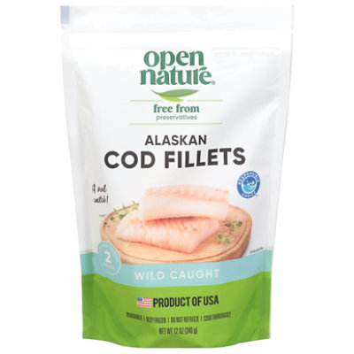 Open Nature Alaska Cod Fillet Wild Caught - 12 Oz - Image 2