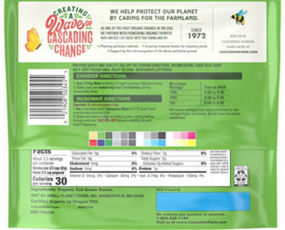 Cascadian Farm Organic Beans Green Cut - 10 Oz - Image 6