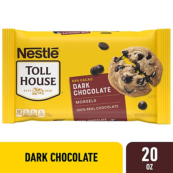 Toll House Dark Chocolate Chips - 20 Oz