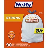 Hefty Trash Bag Drawstring Strong Tall Mega Pack - 90 Count - Image 4