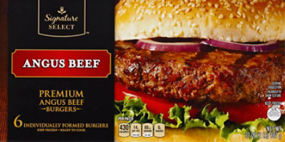 Signature SELECT Premium Angus Beef Patty - 6 CT - Image 2