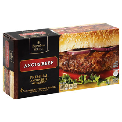 Signature SELECT Premium Angus Beef Patty - 6 CT