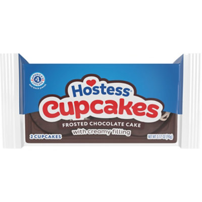 Hostess Cupcakes Chocolate Snack Cake Single Serve 2 Count - 3.17 Oz