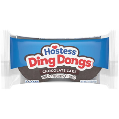 Hostess Ding Dongs Chocolate Snack Cakes Single Serve - 2 Count