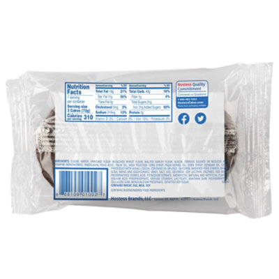 Hostess Ding Dongs Chocolate Snack Cakes Single Serve 2 Count - 2.55 Oz - Image 6