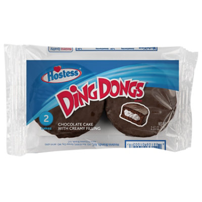 Hostess Ding Dongs Chocolate Snack Cakes Single Serve 2 Count - 2.55 Oz