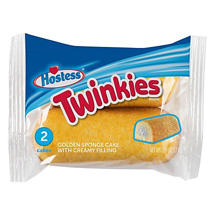 Hostess Twinkies Golden Sponge Snack Cake With Creamy Filling 2 Count - 2.70 Oz - Image 1