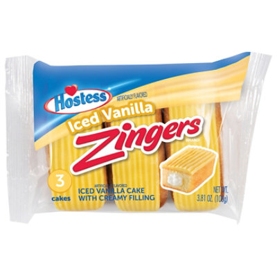 Hostess Iced Vanilla Artificially Flavored Zingers  - 3.81 Oz - Image 2