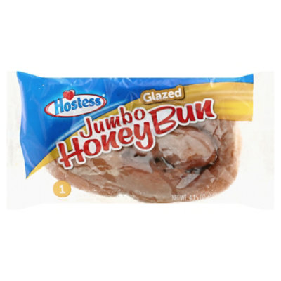 Hostess Jumbo Glazed Honey Bun  - 4.75 Oz