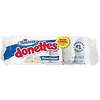 Hostess Donettes Powdered Sugar Donuts Single Serve 6 Count - 3 Oz - Image 1