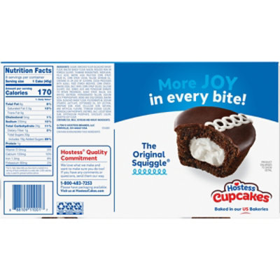 Hostess Cupcakes Creamy Filling  Chocolate Cake8 Count - 12.7 Oz - Image 7
