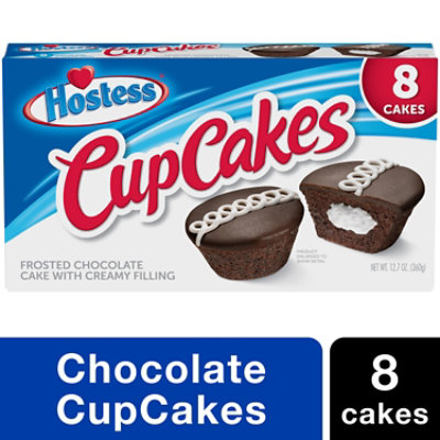 Hostess Cupcakes Creamy Filling  Chocolate Cake8 Count - 12.7 Oz - Image 1