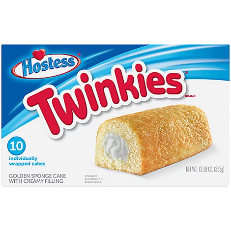 Hostess Twinkies Creamy Golden Sponge Cake - 13.58 Oz