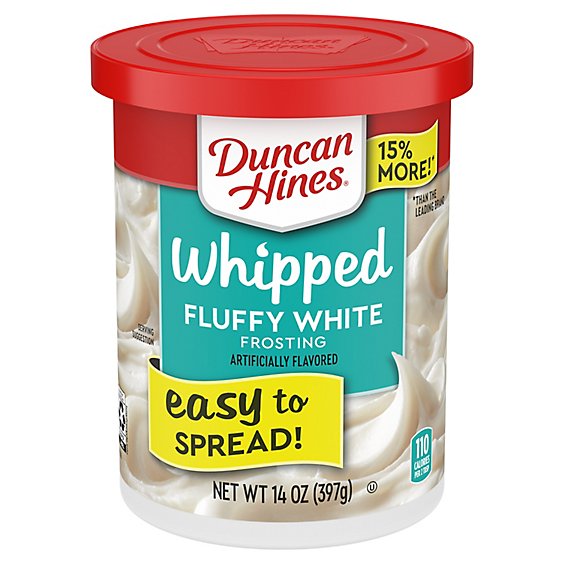 Duncan Hines Whipped White Frosting - 14 Oz