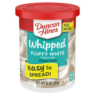 Duncan Hines Whipped Frosting Fluffy White - 14 Oz