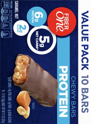 Fiber One Protein Chewy Bars Caramel Nut Value Pack - 10-1.17 Oz - Image 5