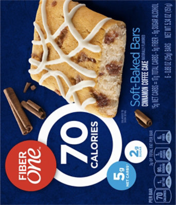 Fiber One Baked Bars 70 Calories Cinnamon Coffee Cake - 6-0.89 Oz - Image 6