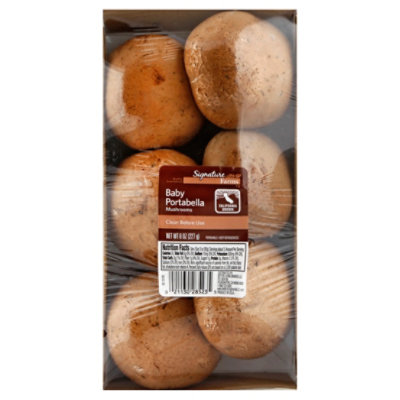 Signature Select Baby Portabella Mushrooms - 8 Oz