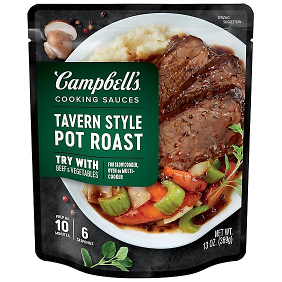 Campbells Sauces Slow Cooker Tavern Style Pot Roast Pouch - 13 Oz
