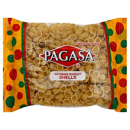 Pagasa Pasta Macaroni Shells Bag - 7 Oz - Image 1