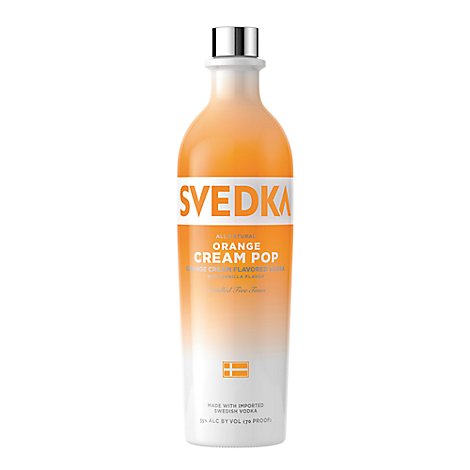 SVEDKA Orange Cream Pop Flavored Vodka 70 Proof - 750 Ml