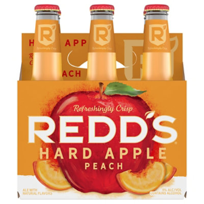 REDDS Beer Peach Ale 5% ABV Bottles - 6-12 Fl. Oz.