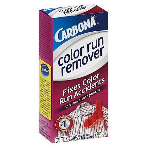 Carbona Color Run Remover Fixes Color Run Accidents Box - 2.6 Oz