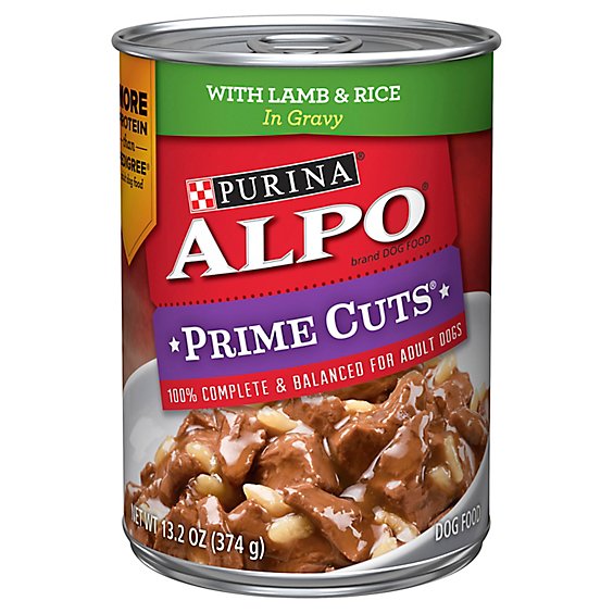 Alpo Prime Cuts Dog Food Wet Lamb & Rice - 13.2 Oz