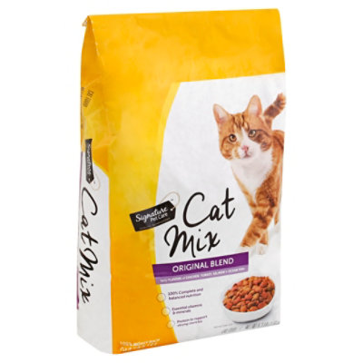 Signature Pet Care Cat Food Dry Mix Original Blend - 6.3 Lb - Albertsons