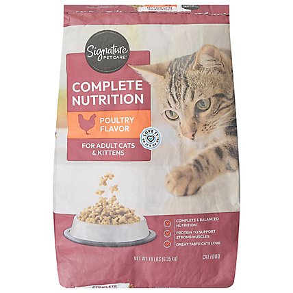 Signature Pet Care Cat Food Complete Nutrition Bag - 14 LB - Image 2