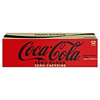 Coca-Cola Soda Pop Zero Sugar Caffeine Free - 12-12 Fl. Oz. - Image 3
