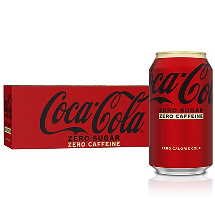 Coca-Cola Soda Pop Zero Sugar Caffeine Free - 12-12 Fl. Oz. - Image 2