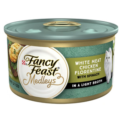 Fancy Feast Cat Food Wet Medleys White Meat Chicken Florentine In Sauce - 3 Oz - Image 1