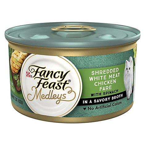Fancy Feast Cat Food Wet Medleys White Meat Chicken Fare - 3 Oz