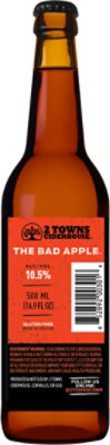 2 Towns Ciderhouse The Bad Apple Imperial Cider in Bottles - 16.9 Fl. Oz. - Image 4